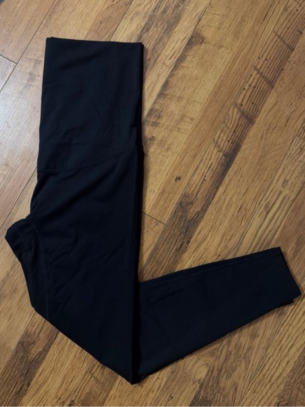 Poshdivah Maternity Black Full Panel Leggings